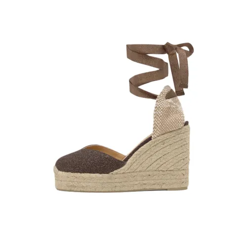 Castañer Chiara Клиновидный каблук Высокие каблуки Женские Коричневый