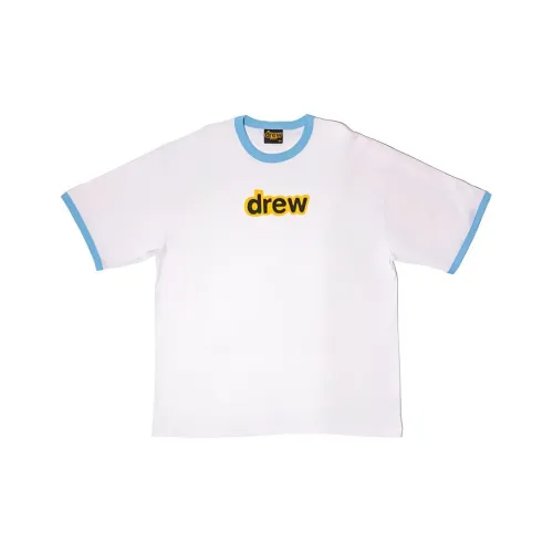 Drew House Letter Logo Series Белая Унисекс Футболка