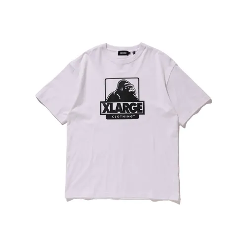 XLARGE Прямой крой T-рубашка унисекс белого цвета