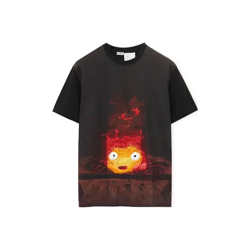 LOEWE x HAERDEYIDONGCHENGBAO LIANMINGKUAN LOEWE x Howl's Moving Castle T-рубашка Унисекс Многоцветная