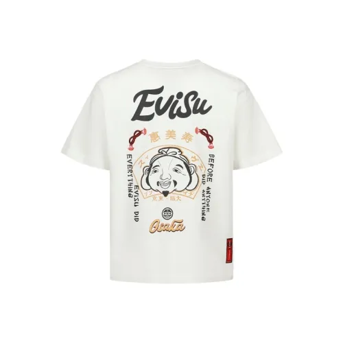 EVISU Белая Мужская T-Рубашка