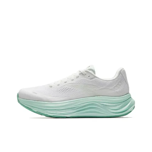 ANTA Travel Steps 2 Slip-resistant Abrasion-resistant Low Top Casual Running Shoes Women's White Green ANTA Travel Steps 2 Противоскользящие Износостойкие Низкие Топ Повседневные Беговые Кроссовки Женские Белые Зеленые