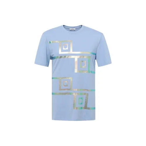 VERSACE Collection Светло-Синие Мужские T-Рубашки
