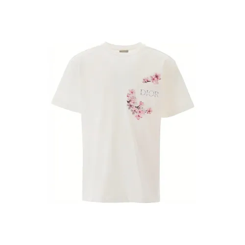 DIOR Quarterly New Products Белые Мужские T-Рубашки