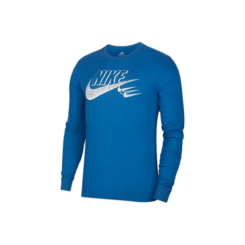 Nike Blue Men's T-Shirts Найк Синий Мужские Футболки