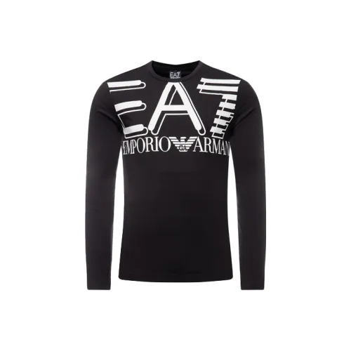 EMPORIO ARMANI EA7 T Рубашка Мужская Черная