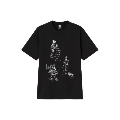 UNIQLO Черная унисекс футболка