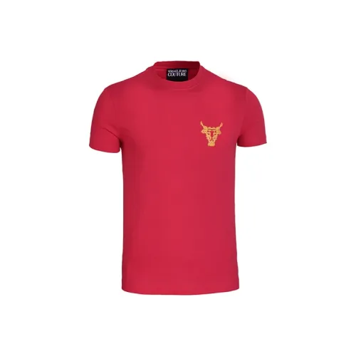 VERSACE JEANS COUTURE Красные Мужские T-рубашки