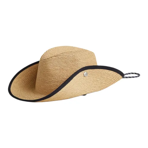 HERMES Рафия Шапки и Кепки Мужские Бежевые