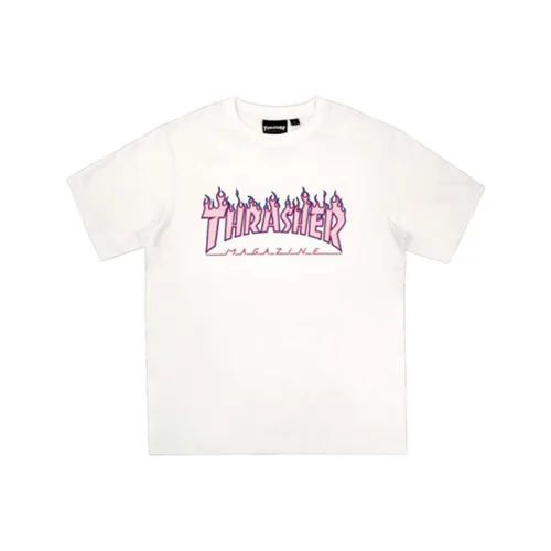 Thrasher FW21 T-Shirt Японская версия Унисекс Белый