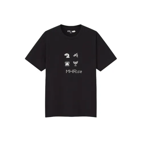 UNIQLO Черная унисекс футболка