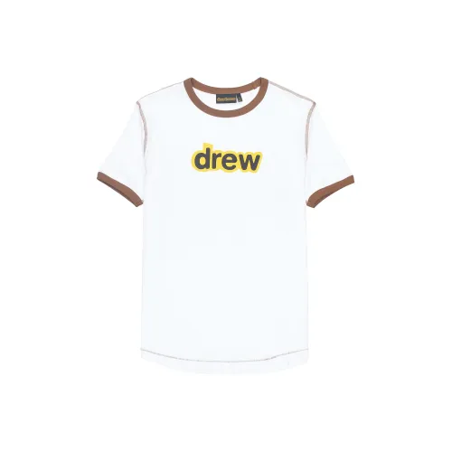 Drew House Letter Logo Series Белая Унисекс Футболка