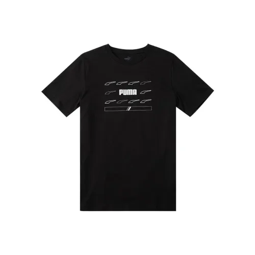 PUMA x FERRARI collaboration Черные Мужские T-рубашки