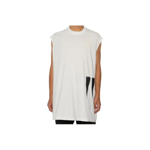 RICK OWENS совместная линия Белая Мужская T-рубашка