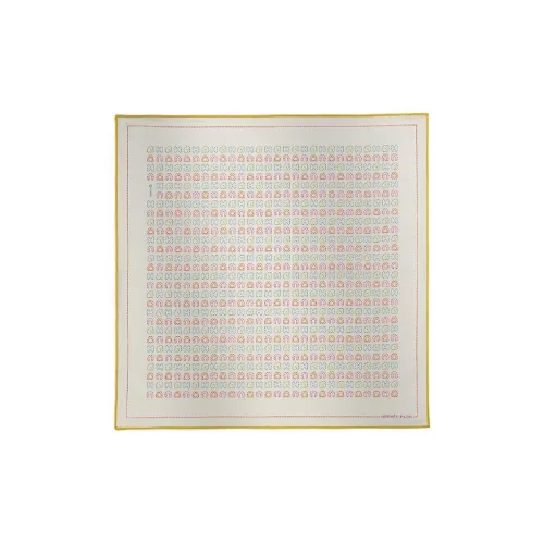 HERMES Шелковые шарфы Мужской Белый