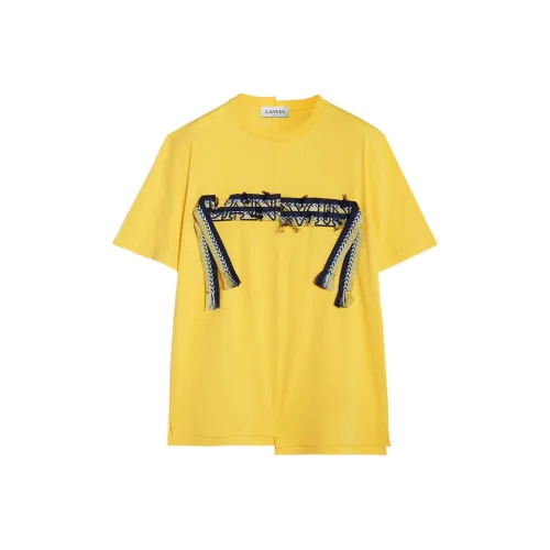 Lanvin Резиновый Желтый Мужской T Рубашки