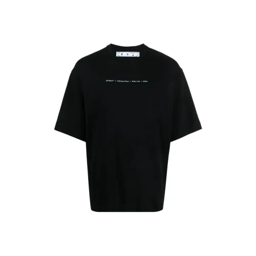 Off Белый FW21 Черный Мужская T-Рубашка