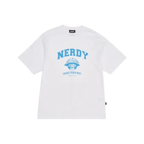 Nerdy Белая Унисекс Футболка