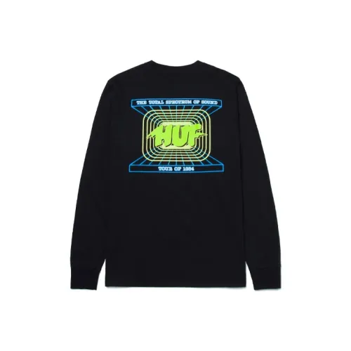 HUF Длинный рукав Т-рубашка Унисекс Черный