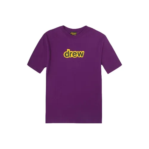 Drew House Letter Logo Series Темно-фиолетовая унисекс футболка