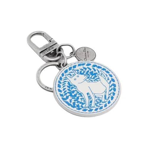 DIOR Телячья кожа Брелоки Унисекс Синий