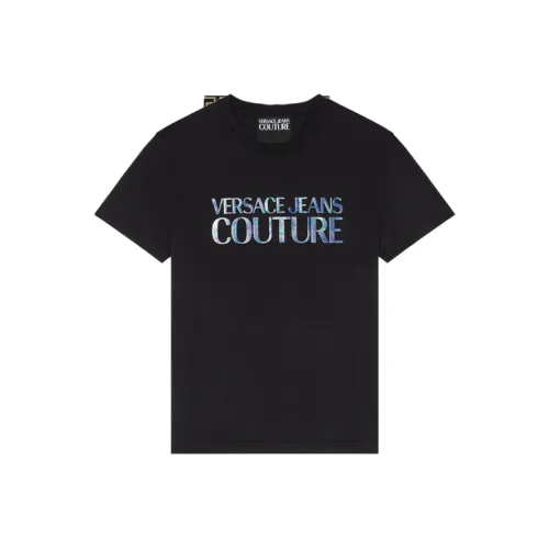 VERSACE Мужские черные T-рубашки