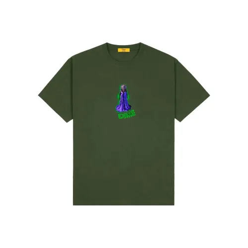 Dime Темно-оливково-зеленая мужская футболка T-рубашка