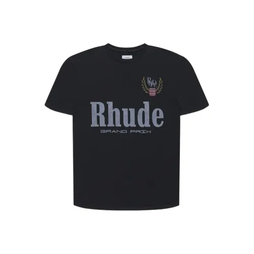 RHUDE Черные Мужские T-Рубашки