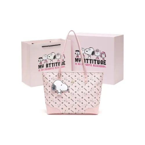 SNOOPY PU (полиуретан) Сумка через плечо Стандартная Женская Розовая