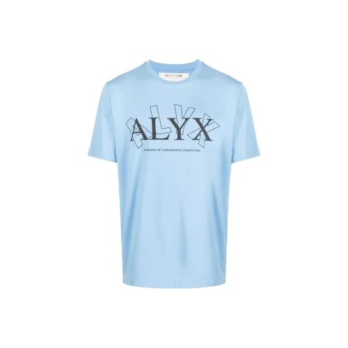 1017 ALYX 9SM совместная синий мужской T-рубашки