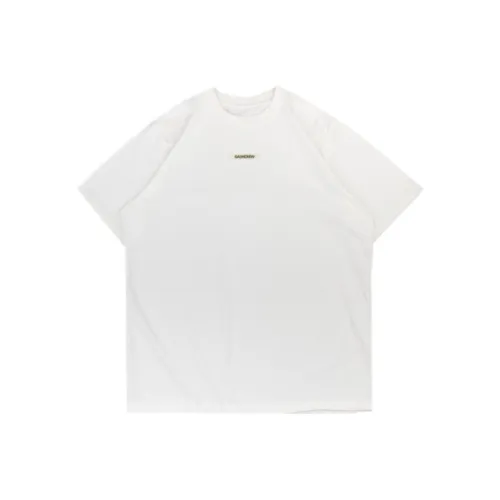 GAONCREW Прямой крой T-рубашка Унисекс Белый