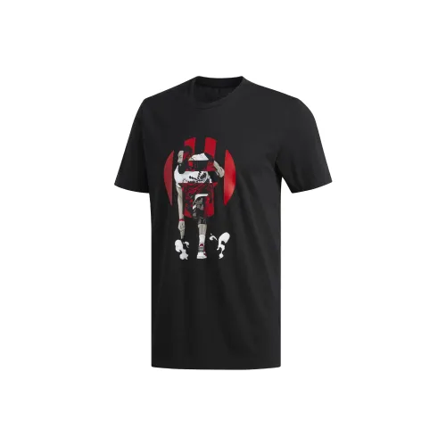 Adidas Комплект с короткими рукавами T-рубашка мужская черная