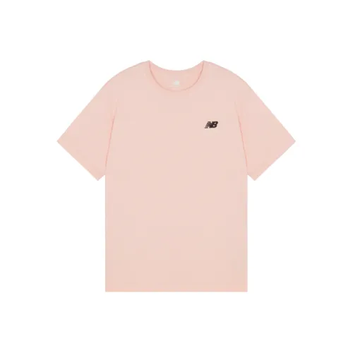 New Balance совместный трикотажный топ T-рубашка унисекс розовый