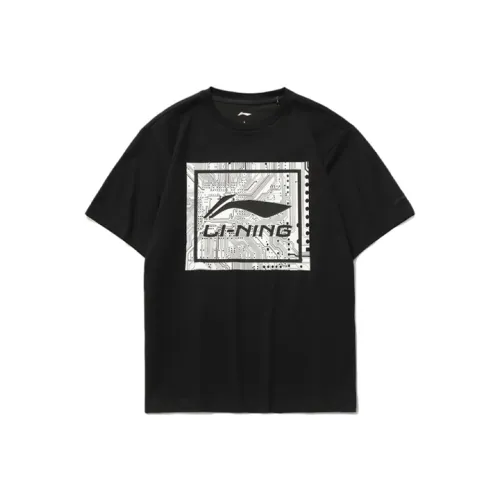 LINING Sports Fashion Collection Мужская черная футболка