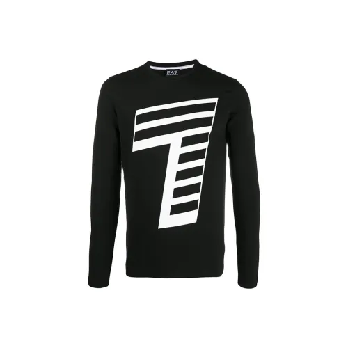 EMPORIO ARMANI EA7 T-Shirt Мужской Черный