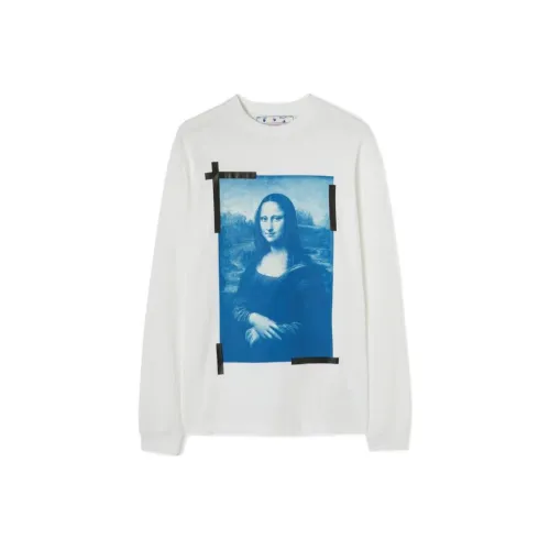 Off Белый Mona Lisa series Белый Мужская T-рубашка