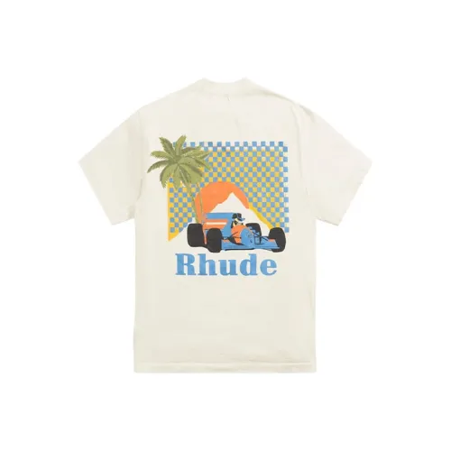 RHUDE Винтажный Белый Мужская Футболка