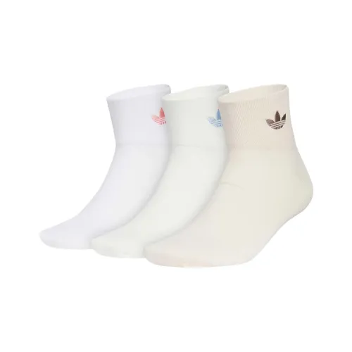 Adidas Originals ORI ANK SOCK 3P Низкие носки унисекс 3 упаковки белый облачный белый чудесный белый