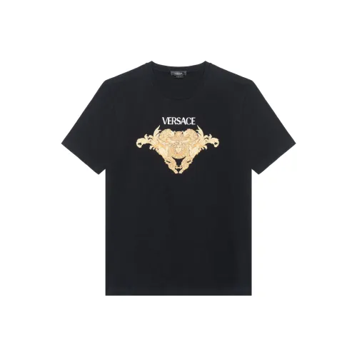 VERSACE Мужские черные T-рубашки