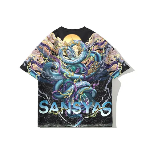 SANSYAS x XINJINGCHENGMING Т-рубашка Унисекс