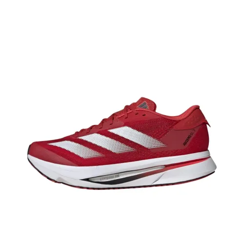 Adidas Adizero SL2 Slip-resistant Abrasion-resistant Low Top Casual Running Shoes Unisex Red White Adidas Adizero SL2 Противоскользящий Устойчивый к истиранию Низкий Топ Повседневные Беговые Кроссовки Унисекс Красный Белый