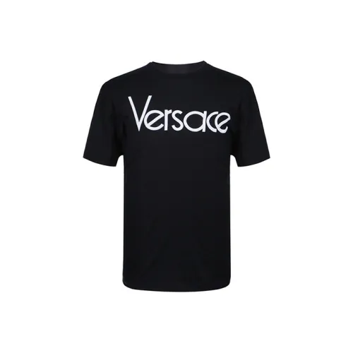 VERSACE Мужские черные T-рубашки