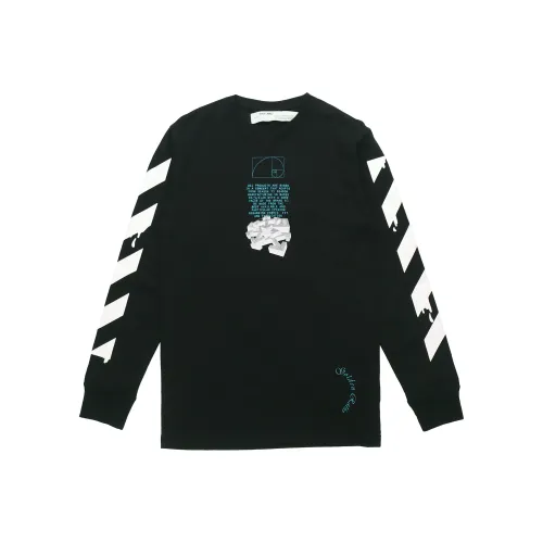 Off Белый SS20 T Рубашка Мужская Черная