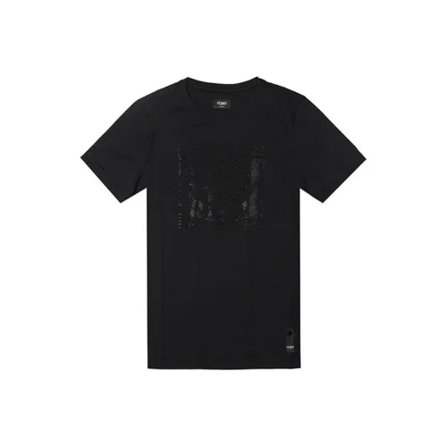 Fendi Черные Мужские T-Рубашки