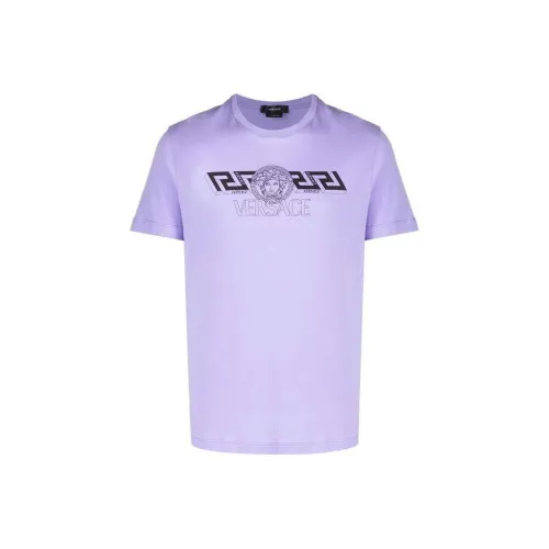 VERSACE Фиолетовые Мужские T-рубашки