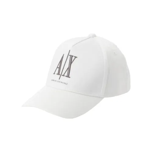 ARMANI EXCHANGEAE Cotton Elastane Baseball Caps Men's White