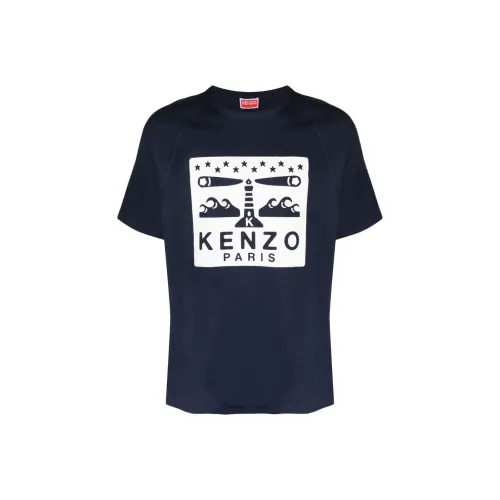 KENZO Мужские синие футболки