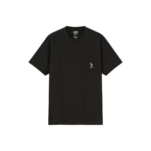 UNIQLO X Disney Co Бренд T-Shirt Унисекс Черный