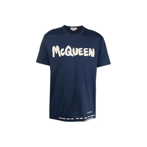 Alexander McQueen Мужские синие T-рубашки