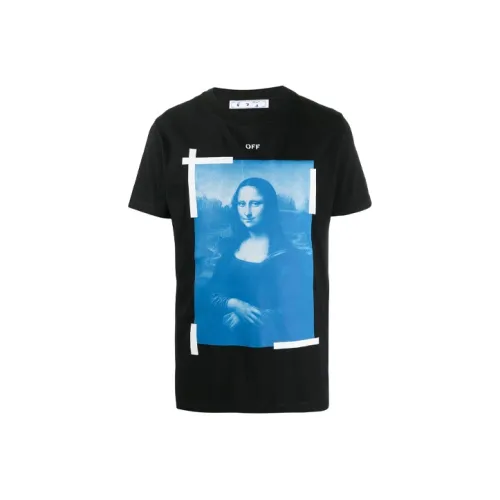 Off Белый SS21 T Рубашка Мужская Черная